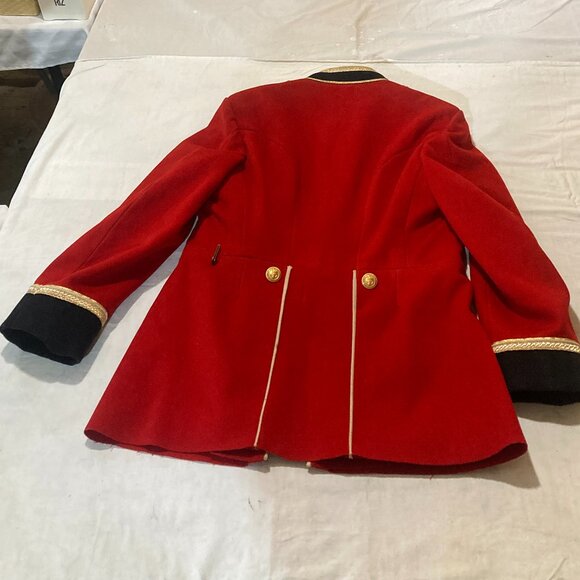 Vtg army military marine parade red embroidered mens mess dress jacket small - Picture 5 of 9